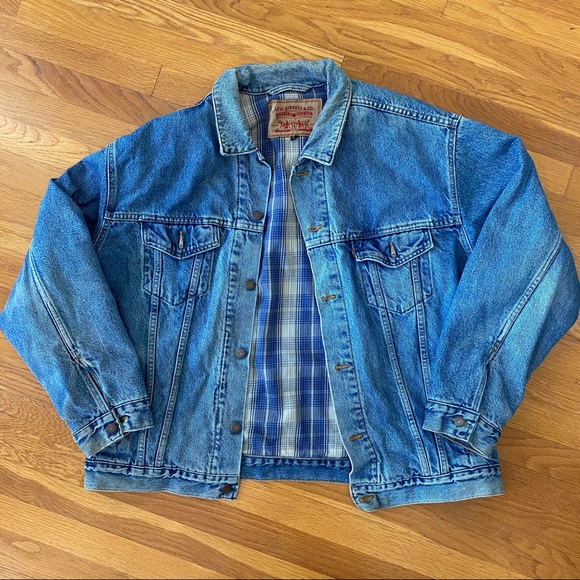 flannel lined levi jacket